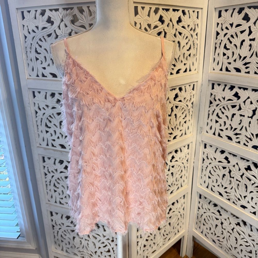 NWT Cupshe Pink Textured Top Sz  L